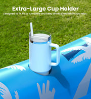 PanAdventure 77" Inflatable Tanning Pool Lounger with Sprinkler & Detachable Pillow
