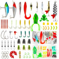 24pcs Fishing Lures Kit for Freshwater Bait Tackle Kit for Bass Trout Salmon Fishing Accessories Tackle Box Including Spoon Lures Soft Plastic Worms Fishing Gifts